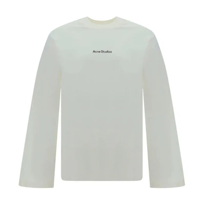 Acne Studios White Embroidered Logo Oversized Long-Sleeve T-Shirt CL0270-183