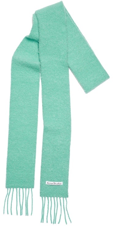acne-studios-wool-alpaca-fringe-scarf-jade-green