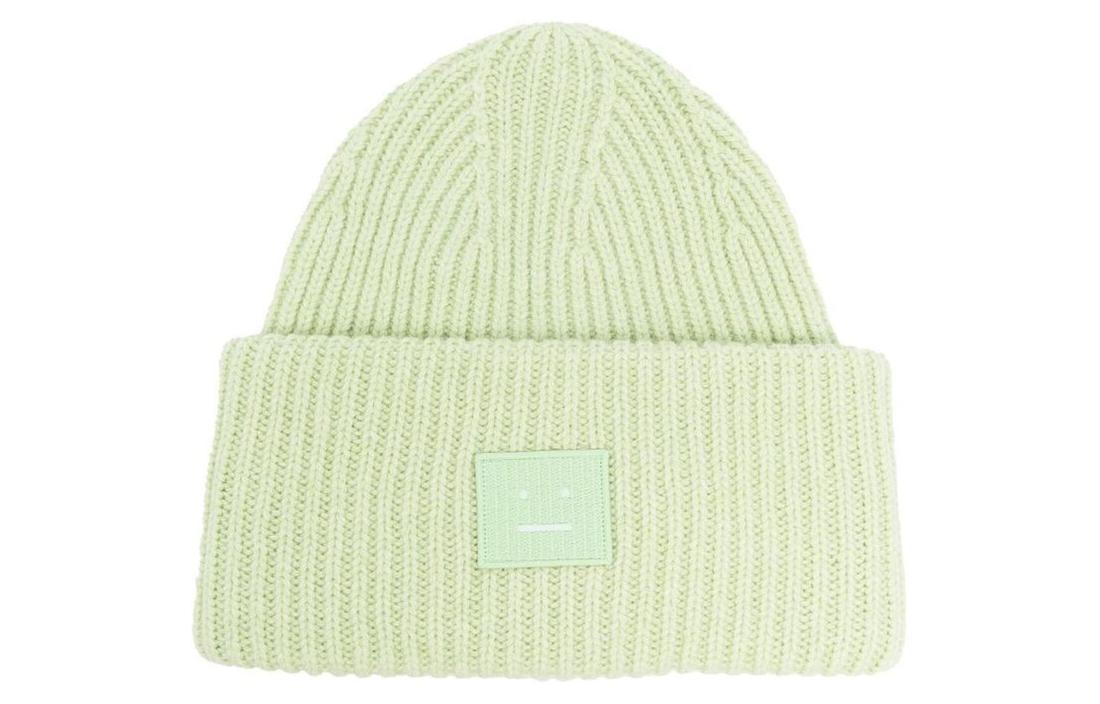 Acne Studios Wool Knit Beanie Green - Trendy Woolen Hat. C40135CPN