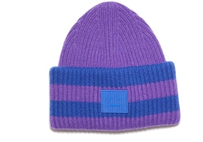 Acne Studios Wool Striped Knit Beanie Unisex Couple Style. C40168-ANB Acne Studios Wool Striped Knit Beanie Unisex Couple Style. C40168-ANB