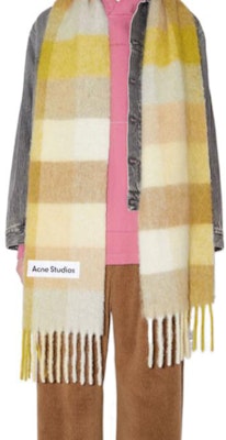 아크네 스튜디오 노란색 알파카 울 스카프 유니섹스 패션 편안함 CA0084-CZ2000 Lookbook 아크네 스튜디오 노란색 알파카 울 스카프 유니섹스 패션 편안함 CA0084-CZ2000