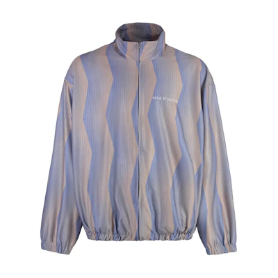 Acne Studios Zip-Up Logo Mock Neck Jacket Multicolor FN-MN-OUTW000935B90720