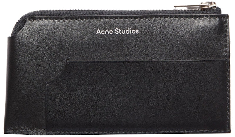 acne-studios-zip-wallet-black