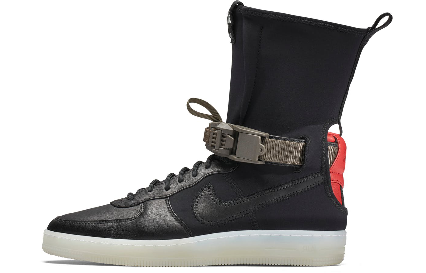 Buy Acronym x Nike Air Force 1 Downtown Hi SP 'Hitam Crimson' 649941-006