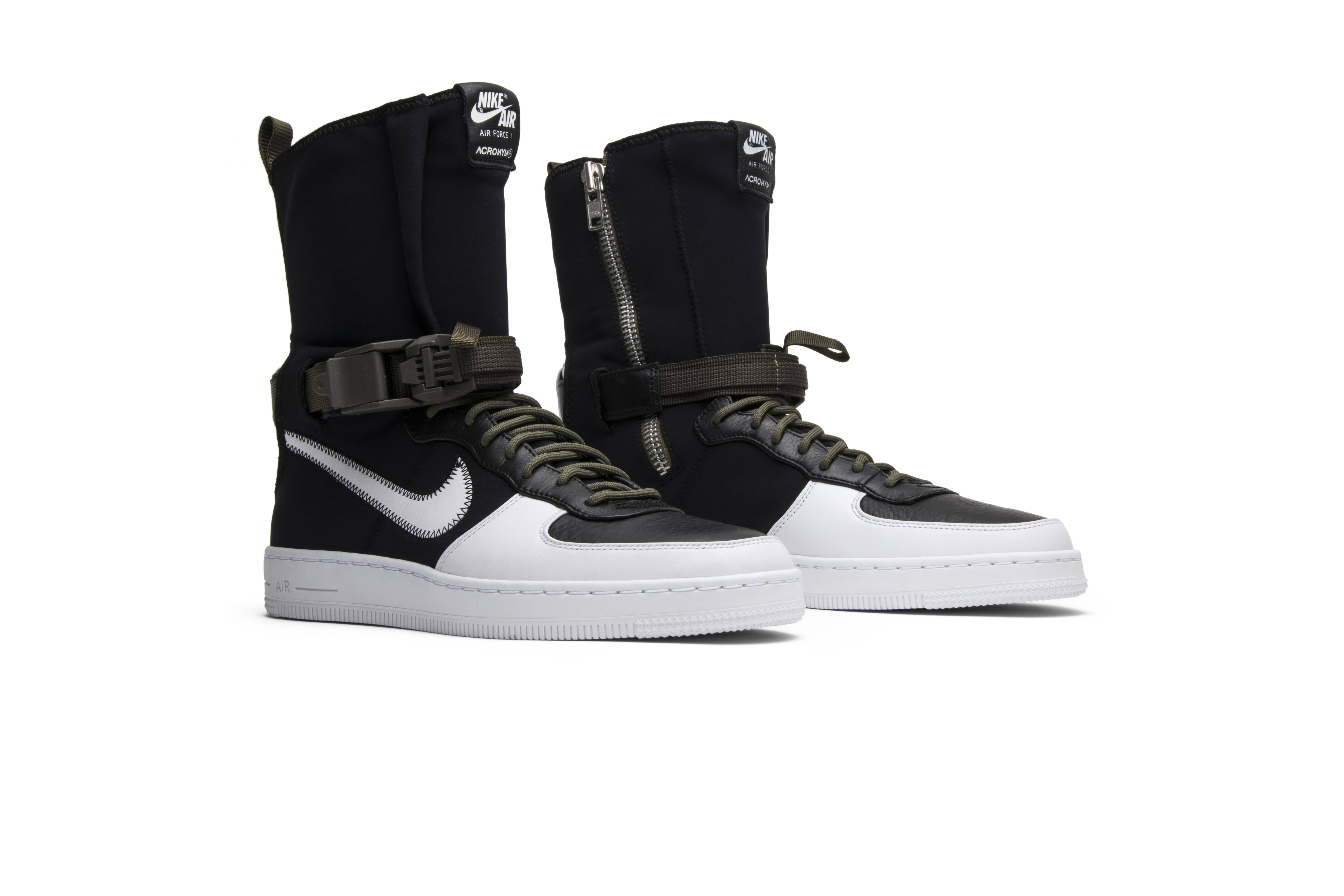 Cheap Acronym x Nike Air Force 1 Downtown Hi SP '黑白' 649941-001