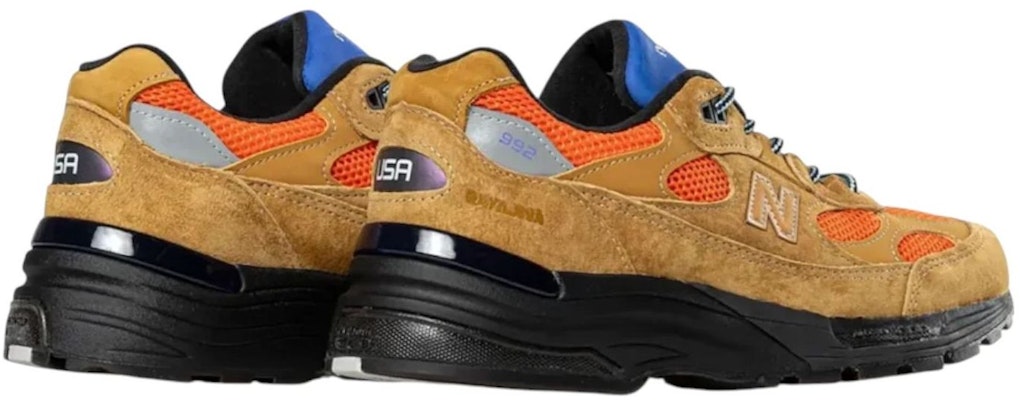 Action Bronson x New Balance 992 Made in USA 'Tan Orange Blue' U992AB1 Lookbook Action Bronson x New Balance 992 Made in USA 'Tan Orange Blue' U992AB1