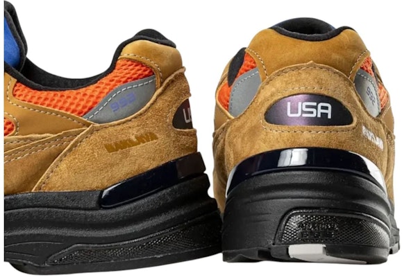 Action Bronson x New Balance 992 Made in USA 'Tan Orange Blue' U992AB1 Details for Action Bronson x New Balance 992 Made in USA 'Tan Orange Blue' U992AB1