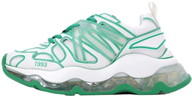 Acupuncture 'American Street Punk Daddy Shoe White Green' 113S920040-204 Acupuncture 'American Street Punk Daddy Shoe White Green' 113S920040-204
