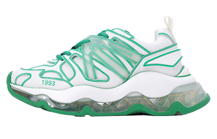 Acupuncture 'American Street Punk Daddy Shoe White Green' 113S920040-204