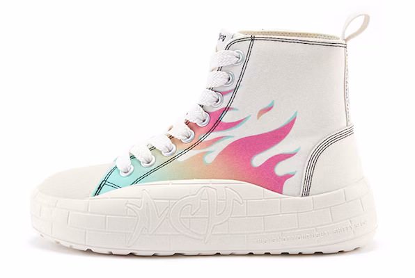 Acupuncture High-Top Canvas Sneaker 'Flame Pattern - White' AAS9403404 Buy Acupuncture High-Top Canvas Sneaker 'Flame Pattern - White' AAS9403404
