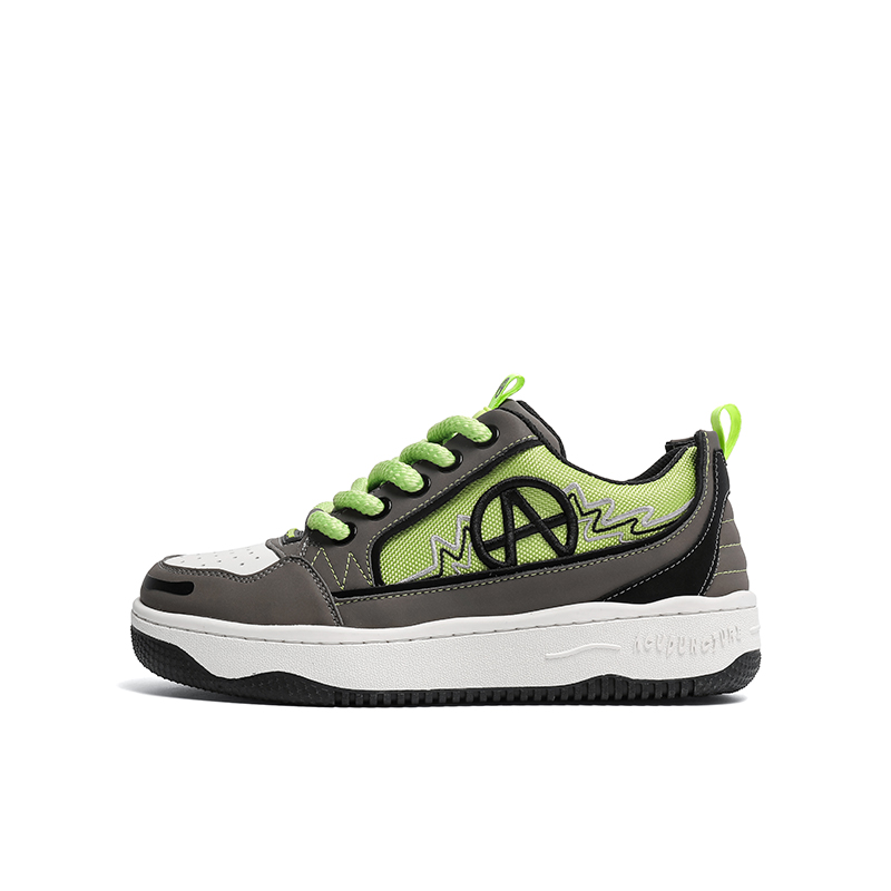 Acupuncture Street Style Apple Green Low-Top Sneakers 4.5cm Platform. AC00815