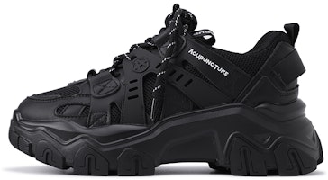 Acupuncture Thick Sole Dad Shoes Couples 'Black' 111S920561 Acupuncture Thick Sole Dad Shoes Couples 'Black' 111S920561