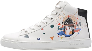 Acupuncture x Sasha Retro High-Top Sneaker 'Graffiti White' 193M24701211 Acupuncture x Sasha Retro High-Top Sneaker 'Graffiti White' 193M24701211