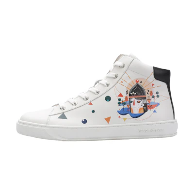 Acupuncture Sasha Retro High-Top Sneaker 'Graffiti White'