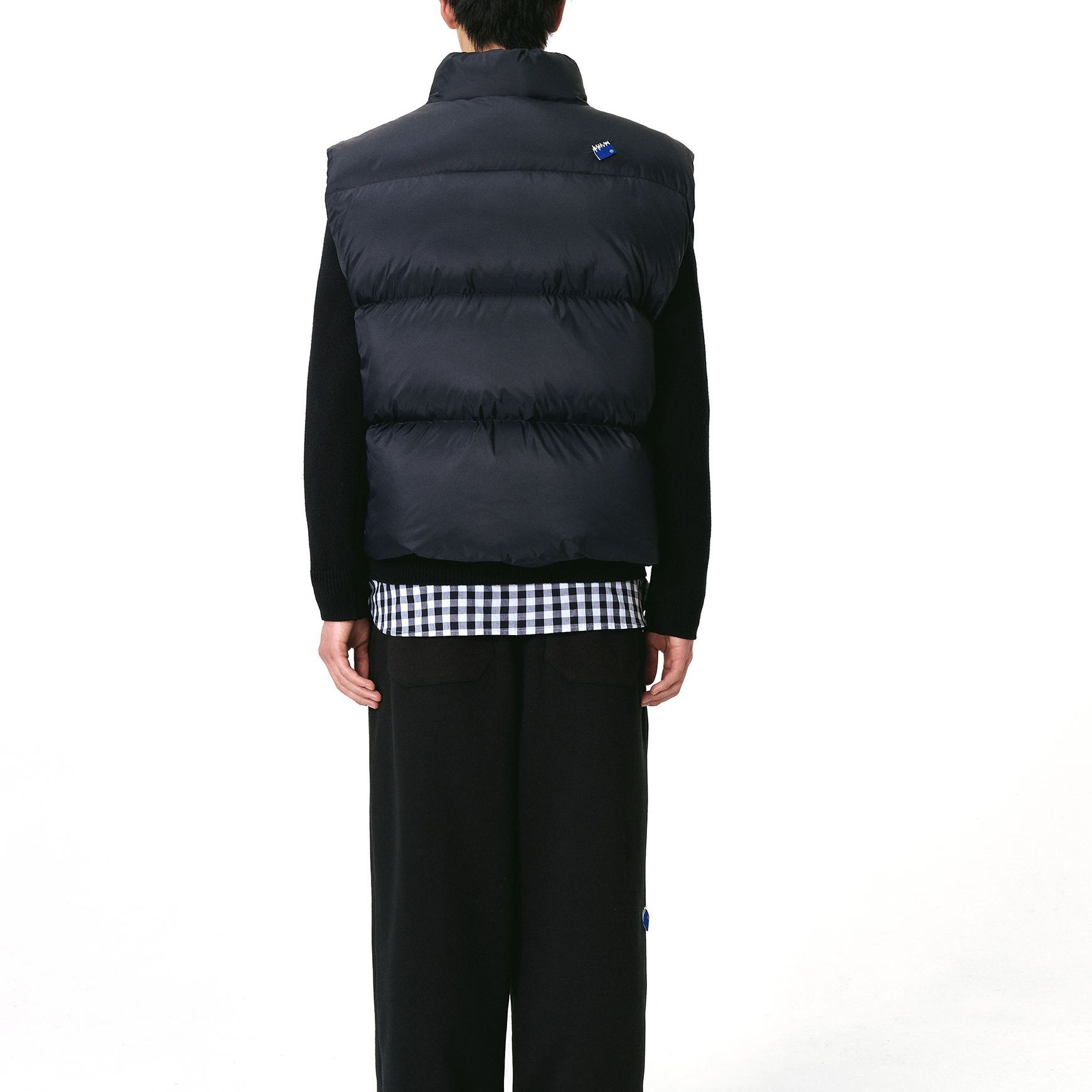 ADER ERROR  Black Puffer Vest with Stand Collar and Zipper BM42FYDW0404BK 圖 5