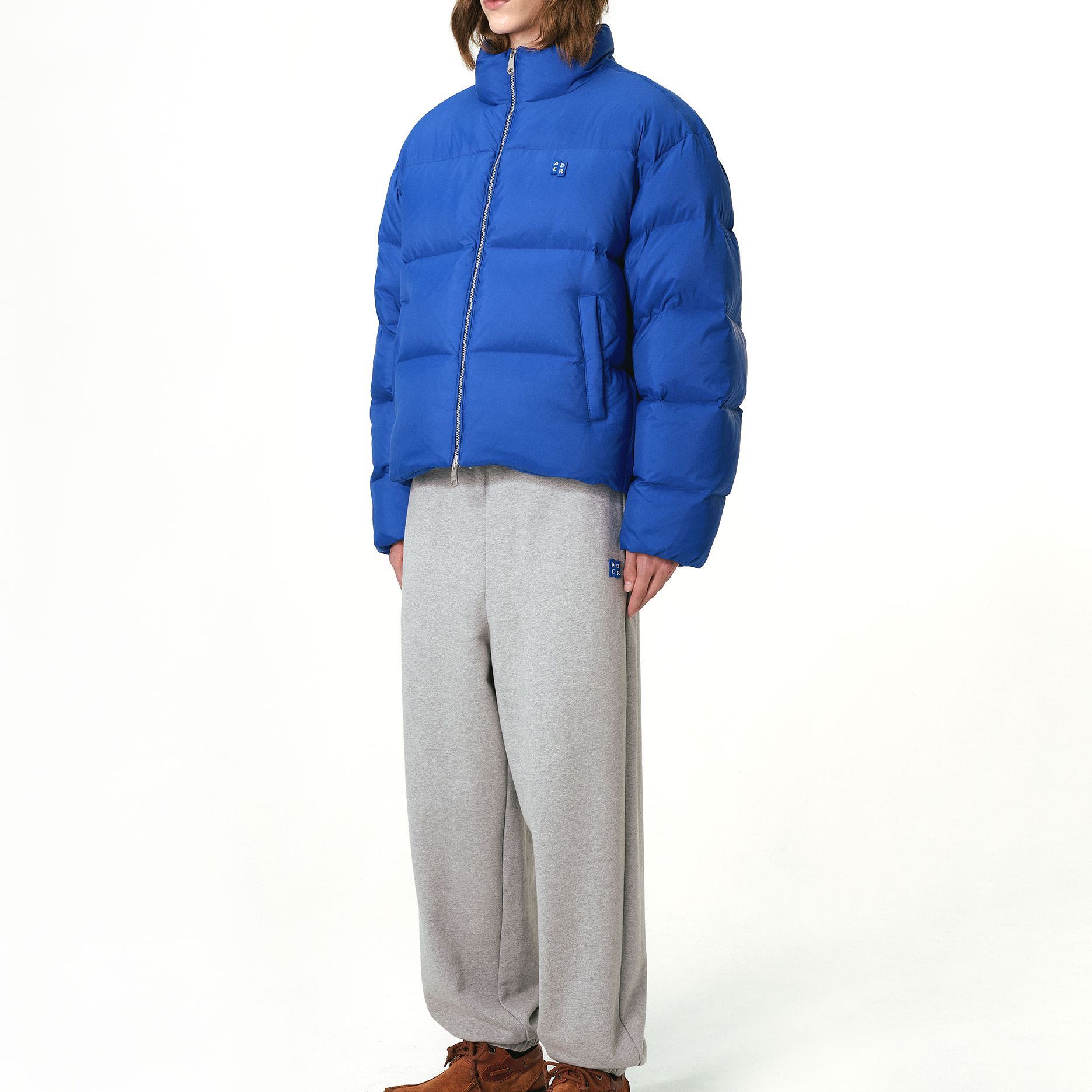 Shop 아더에러 블루 하이넥 집업 퍼퍼 자켓 BM42FYDW0104BL