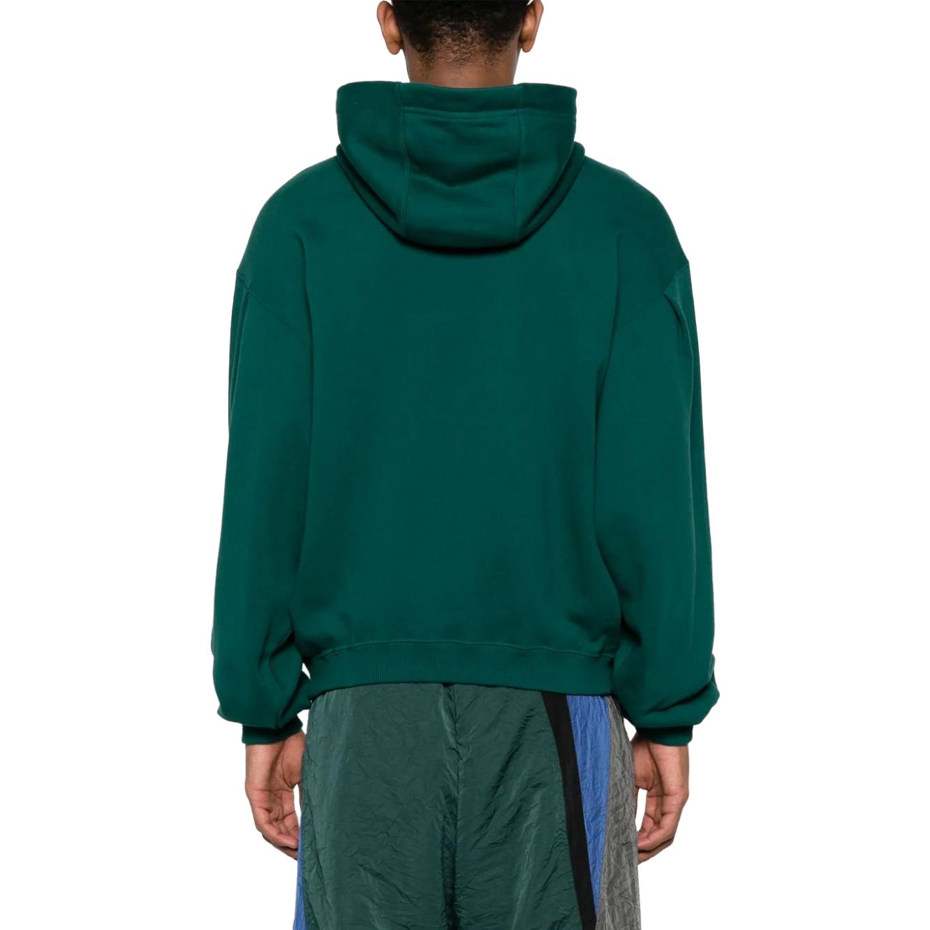 Shop ADER ERROR 綠色標誌印花連帽衫 BMADFWHD0101GN