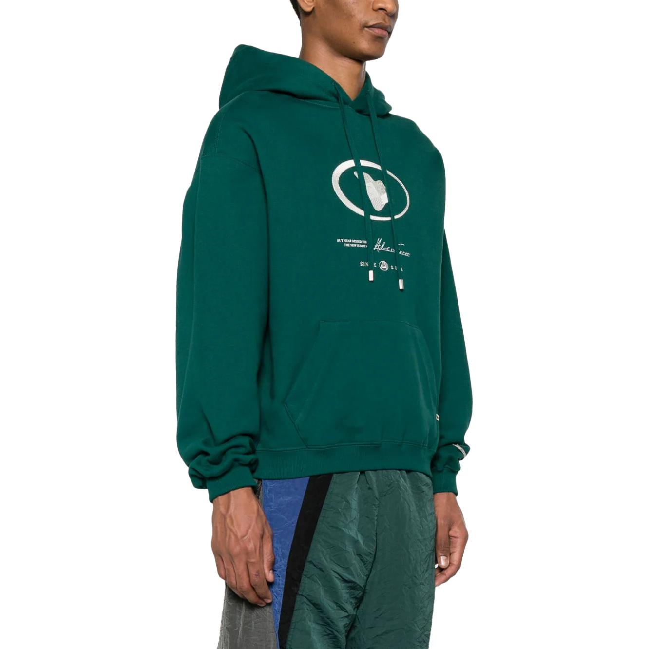 Purchase ADER ERROR 綠色標誌印花連帽衫 BMADFWHD0101GN