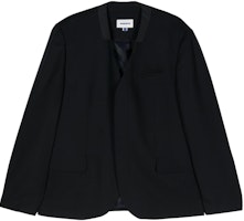 ADER ERROR Herringbone Knit Pattern Long-Sleeve Blazer Midnight Blue BN01SSBZ0206NV ADER ERROR Herringbone Knit Pattern Long-Sleeve Blazer Midnight Blue BN01SSBZ0206NV