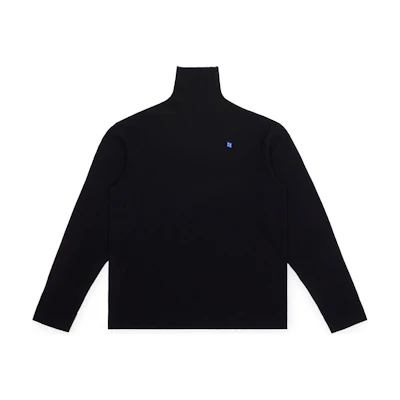 ADER ERROR High-Neck Knitted Cashmere Sweater Black BM42FYKT0401BK