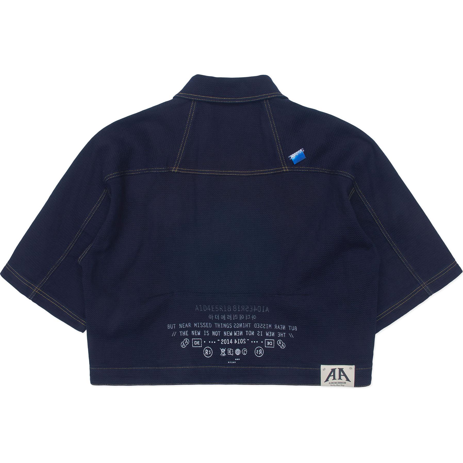 Lookbook ADER ERROR 寬鬆版短袖牛仔外套 藍色 BN01SSJK1601BL