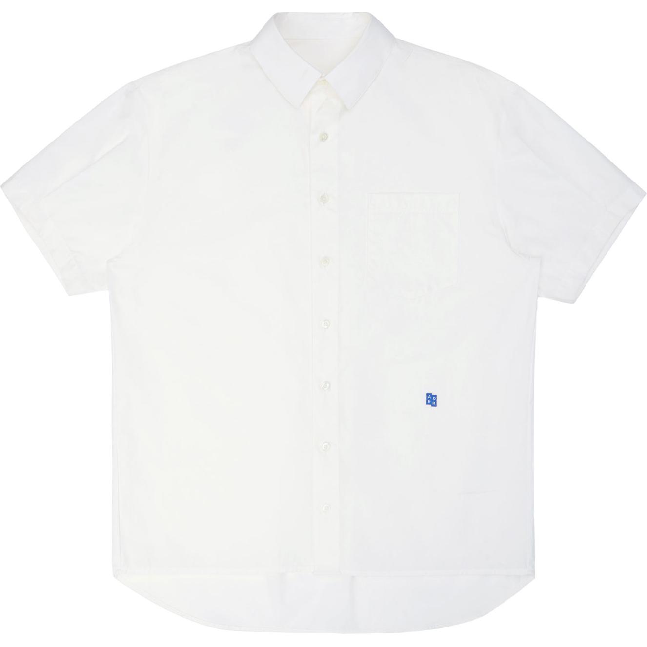 ADER ERROR  Oversized Short Sleeve White Shirt BN42FYSH0202WH