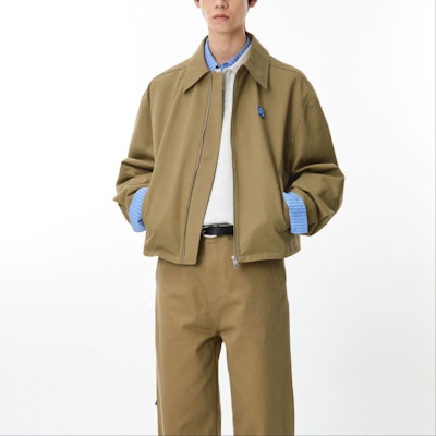 ADER ERROR 宽松款拉链口袋夹克 浅棕色 BM42FYJK0101BG Shop ADER ERROR 宽松款拉链口袋夹克 浅棕色 BM42FYJK0101BG