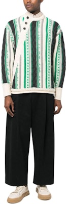 ADER ERROR 条纹拼接撞色长袖毛衣 绿色 BLAFWLK01IV Lookbook ADER ERROR 条纹拼接撞色长袖毛衣 绿色 BLAFWLK01IV