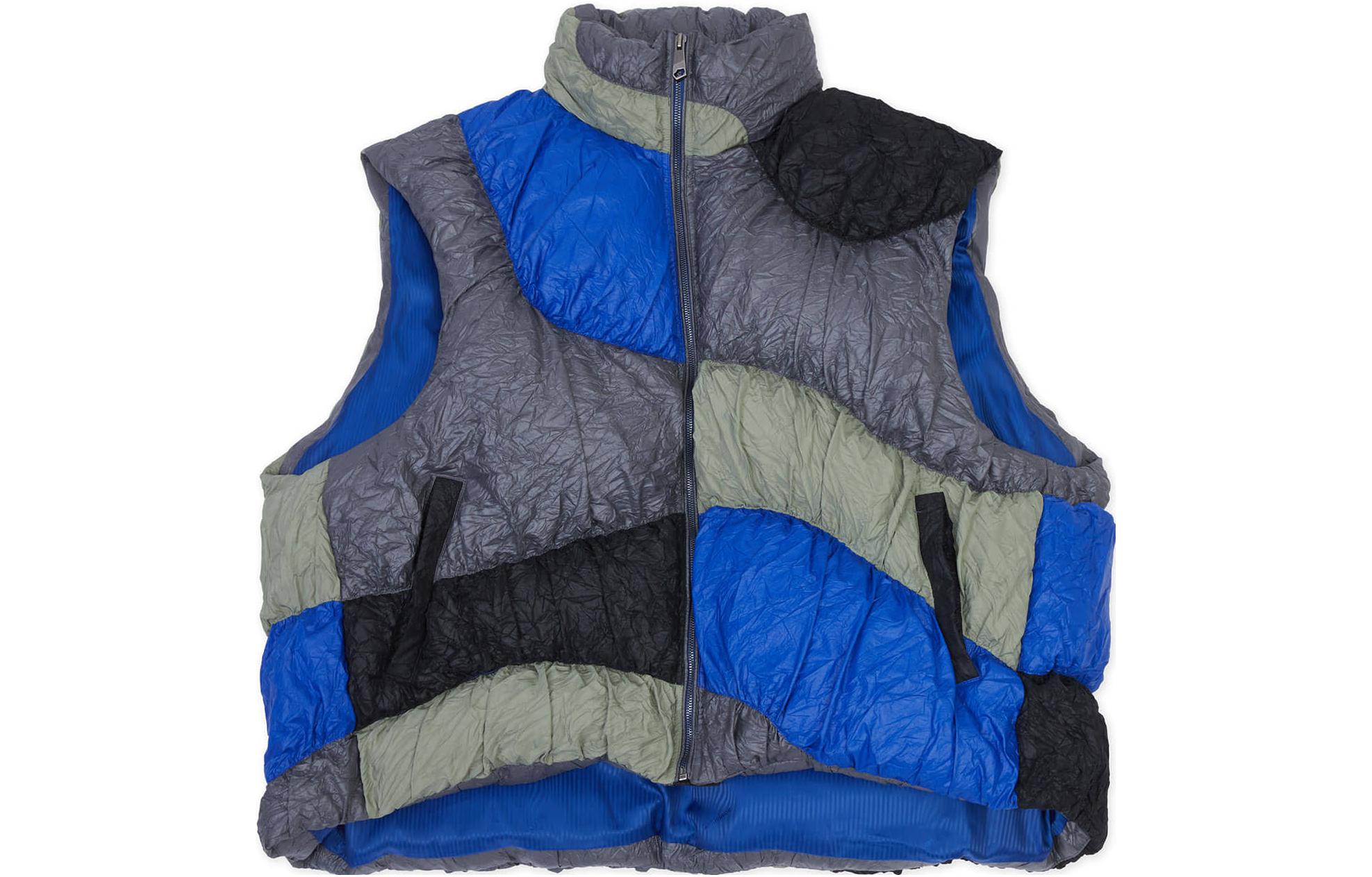 Order ADER ERROR不对称拼接混合面料背心男女同款卡其色 BMADFWDW0402MU