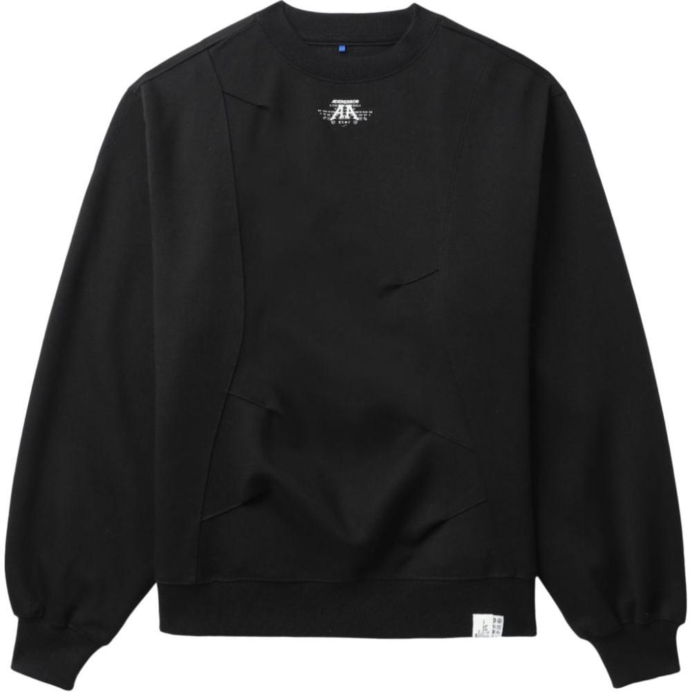 ADER ERROR Black Unisex Sweatshirt with Patch Detail and Embroidered Design BN01SSSW0103BK