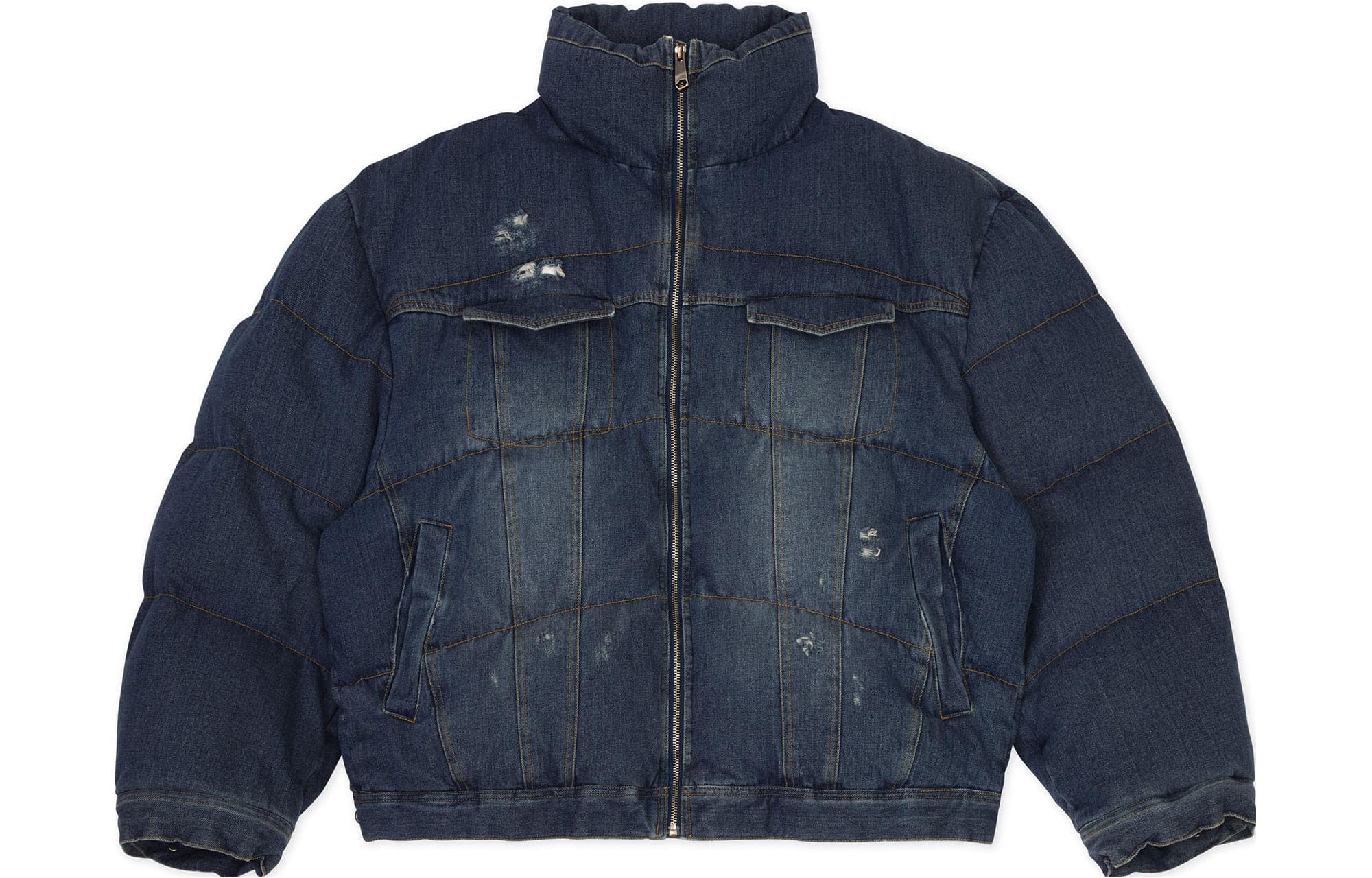 ADER ERROR Blue Zip-Up Stand Collar Casual Jacket BMADFWDW0105BL