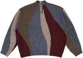 ADER ERROR Brown Colorblock Oversized Knit Sweater Unisex Casual Pullover. BMADFWKT0302BR ADER ERROR Brown Colorblock Oversized Knit Sweater Unisex Casual Pullover. BMADFWKT0302BR