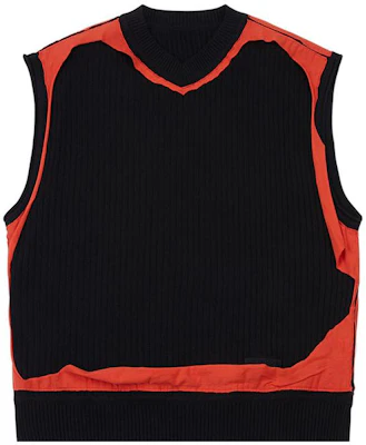 ADER ERROR Colorblock V-Neck Knit Vest Unisex BLASSKV01BK Buy ADER ERROR Colorblock V-Neck Knit Vest Unisex BLASSKV01BK