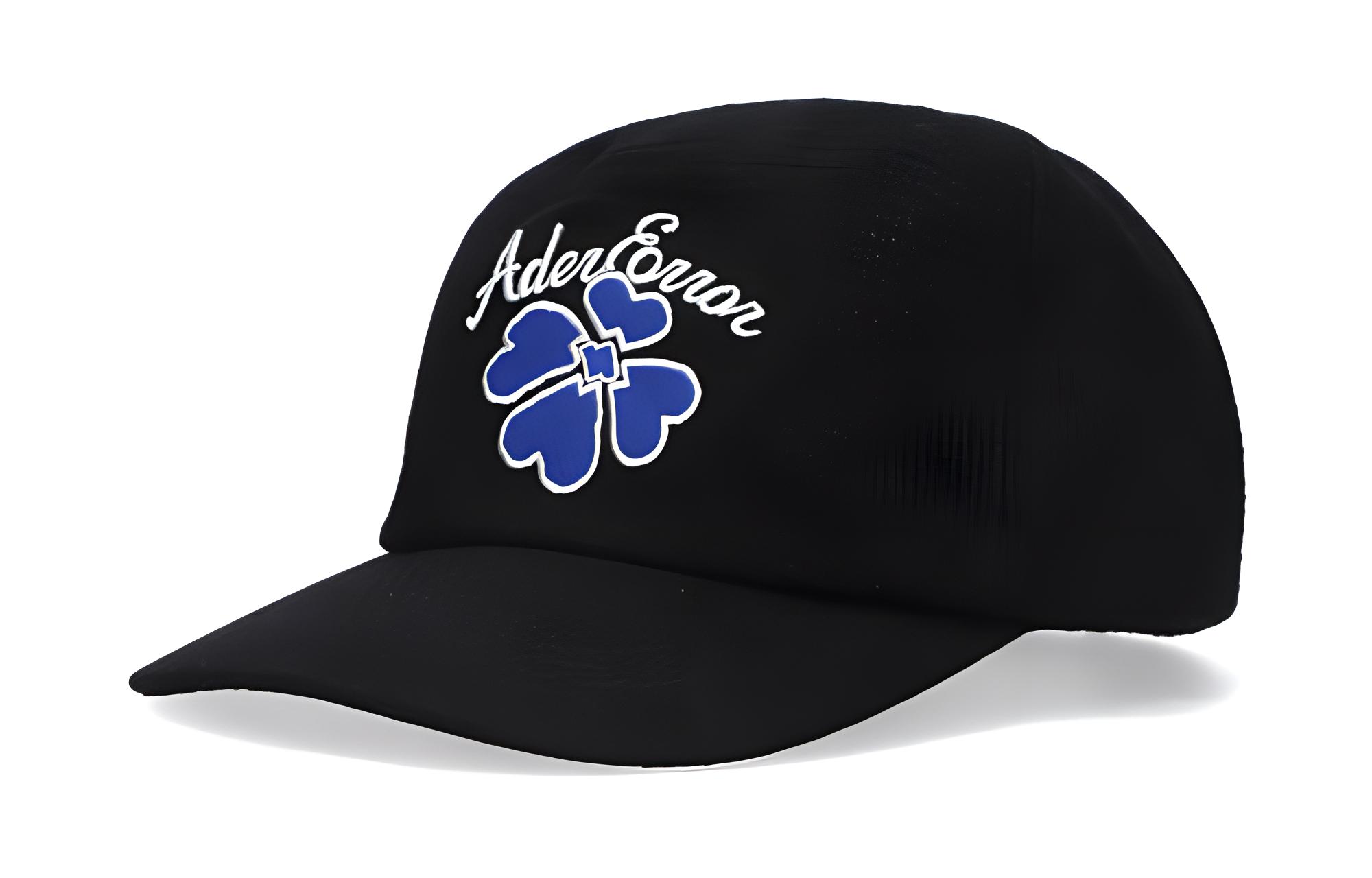 ADER ERROR Embroidered Pattern Sunshade Cap Black - Baseball Hat BMADSSHW0203BK