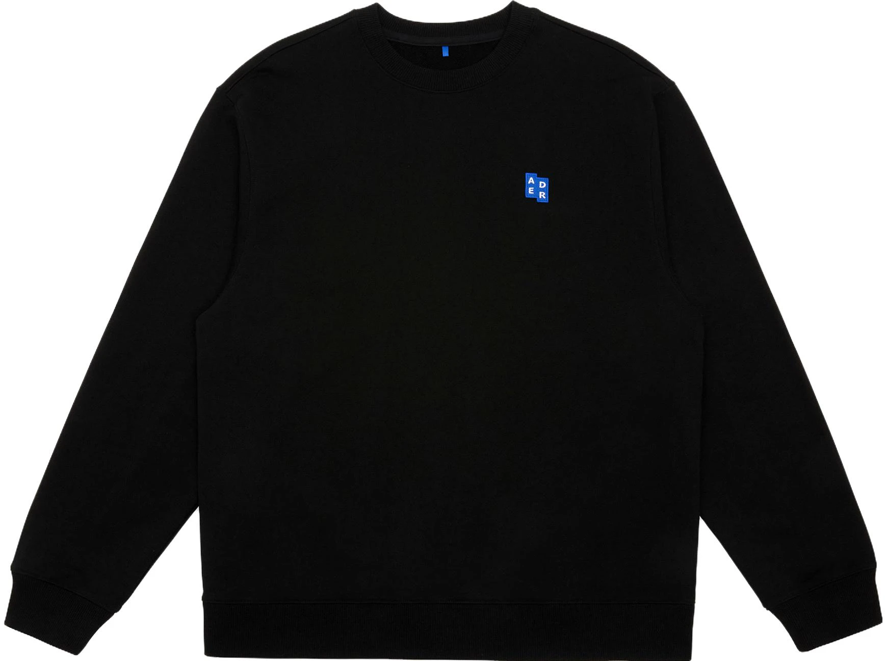 ader-error-embroidered-tag-crewneck-sweatshirt-unisex-black-bmsgfysw-0101-bk
