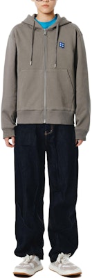 ADER ERROR 刺绣标签拉链卫衣 男女同款 - 炭灰色 BMSGFYHD0401CC Shop ADER ERROR 刺绣标签拉链卫衣 男女同款 - 炭灰色 BMSGFYHD0401CC