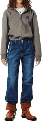 ADER ERROR 刺绣标签拉链卫衣 男女同款 - 炭灰色 BMSGFYHD0401CC Details for ADER ERROR 刺绣标签拉链卫衣 男女同款 - 炭灰色 BMSGFYHD0401CC