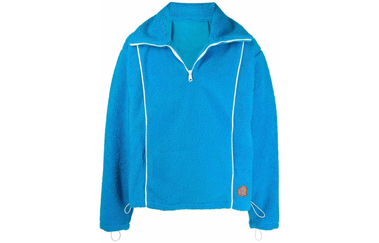 ADER ERROR Fleece-Lined Zip Jacket Winter Unisex Blue AW21BKAFWLT02-BLUE