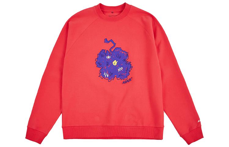 ADER ERROR Floral Embroidery Crewneck Sweatshirt Pink - BTAFWSW14