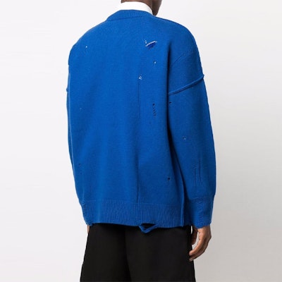 ADER ERROR FW21 蓝色羊毛Logo男女同款套头毛衣 AW21BKAFWLK04BLUE Purchase ADER ERROR FW21 蓝色羊毛Logo男女同款套头毛衣 AW21BKAFWLK04BLUE