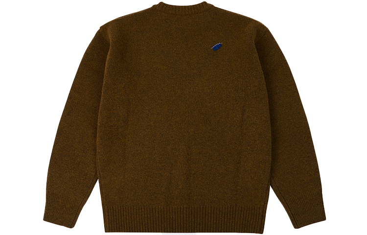 Lookbook ADER ERROR FW21 Graffiti Logo Knit Sweater Unisex Brown Pullover BKAFWLK10KK