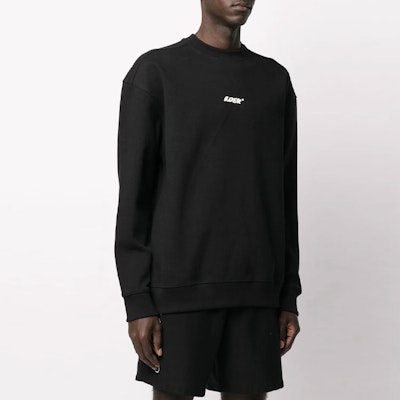 ADER ERROR FW21 男款黑色Logo長袖套頭衫 20ASSTO35BK Shop ADER ERROR FW21 男款黑色Logo長袖套頭衫 20ASSTO35BK