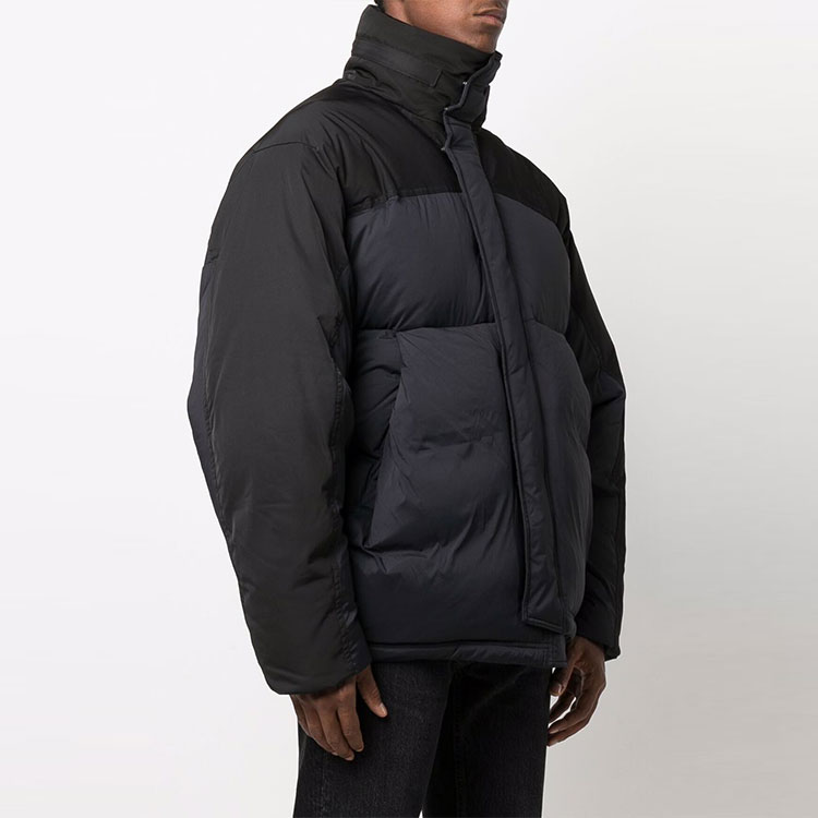 Sizing ADER ERROR FW21 Jaket Musim Sejuk Quilted Down Unisex Hitam BKAFWDW01BK