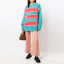 Shop ADER ERROR FW21 Striped Print Wool Sweater Unisex Blue AW21BKAFWLK08