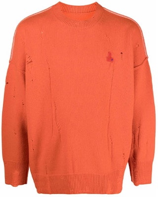 ADER ERROR FW21 男女通用橙色羊毛刺繡標誌毛衣。 AW21BKAFWLK04O Order ADER ERROR FW21 男女通用橙色羊毛刺繡標誌毛衣。 AW21BKAFWLK04O