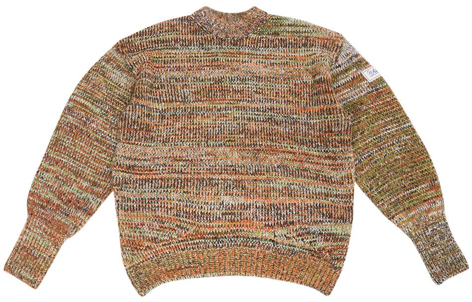 ADER ERROR FW22  Crewneck Pullover Sweater Orange AE2022100921
