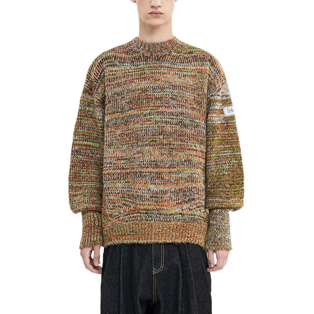 Purchase ADER ERROR FW22  Crewneck Pullover Sweater Orange AE2022100921
