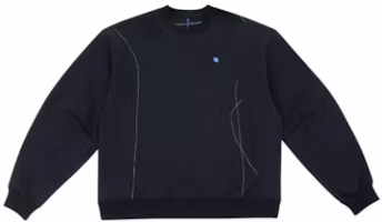 ADER ERROR FW22 Black Unisex Plain Crewneck Pullover Sweatshirt Long Sleeve BLAFWSW03BK ADER ERROR FW22 Black Unisex Plain Crewneck Pullover Sweatshirt Long Sleeve BLAFWSW03BK