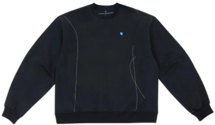 ADER ERROR FW22 黑色男女同款纯色长袖圆领套头衫卫衣 BLAFWSW03BK Buy ADER ERROR FW22 黑色男女同款纯色长袖圆领套头衫卫衣 BLAFWSW03BK