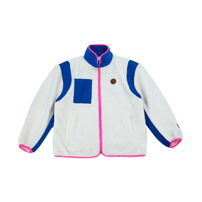 ADER ERROR FW22 Colorblock Zip-Up Stand Collar Jacket White Mens BLAFWJP07OW